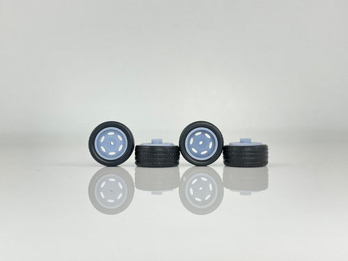 164 Lifestyle Customs - Flush - 'Staggered & All Deep' - Wheel Set with Tires & Axles