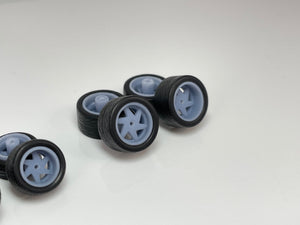 164 Lifestyle Customs - Swift (10.5mm & 12.5mm) 'Staggered & Deep' Wheels with Tires & Axle