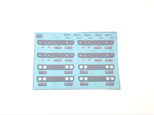 1:64 scale datsun 510 white toner waterslide decals for hot wheels
